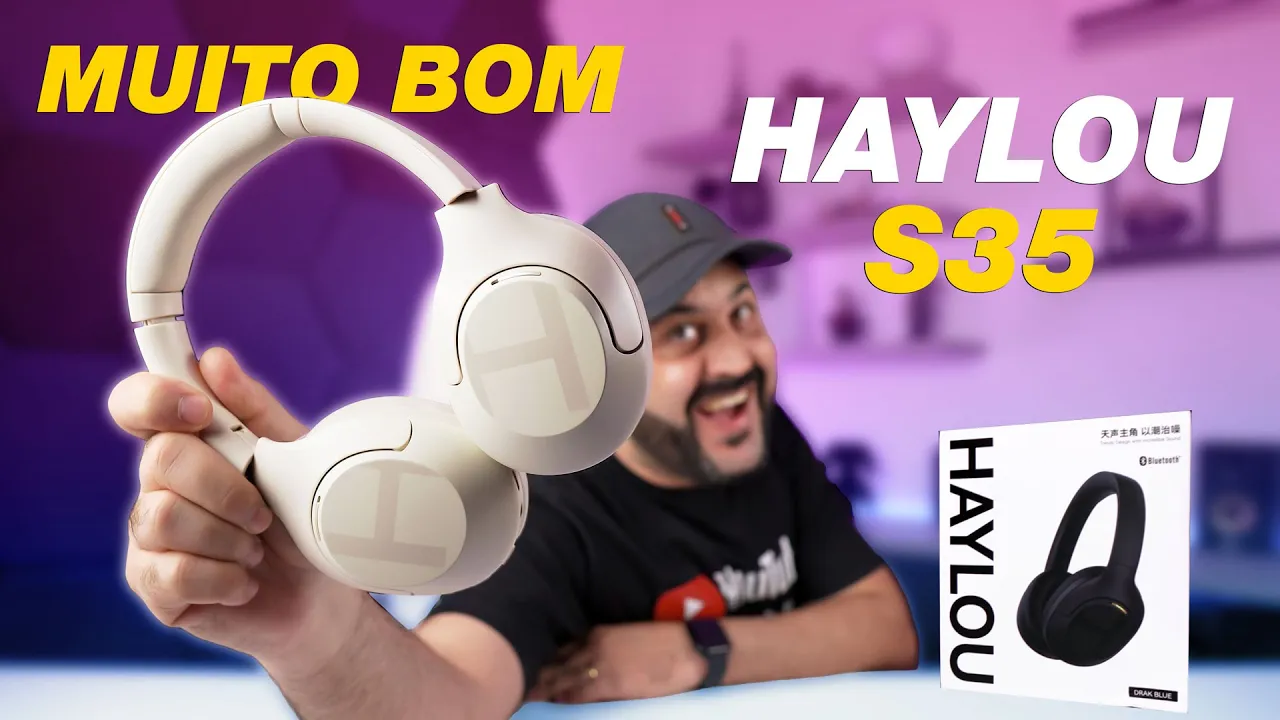 Este FONE é DIFERENCIADO, BOM e BARATO - HAYLOU S35 ANC