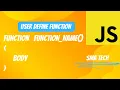 user define function js