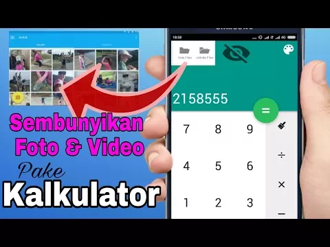 Cara Sembunyikan Foto Dan Mengunakan Kalkulator
