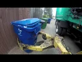 Recycle Truck Ride Along GoPro Arm View