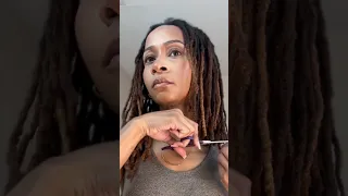 I cut my locs into a bob
