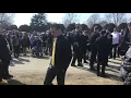 Carrying Brad Keel to his grave site