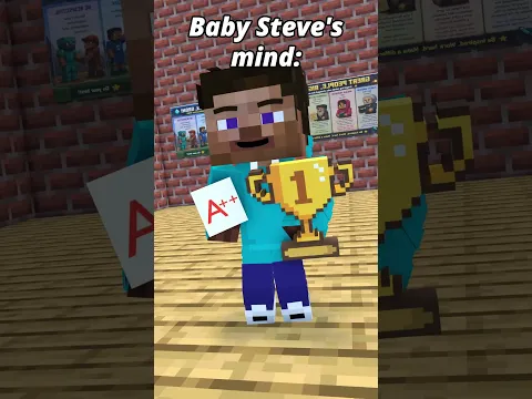 Baby Steve 😇VS😈 Bad Village. Mind, Skills, Power. #shorts