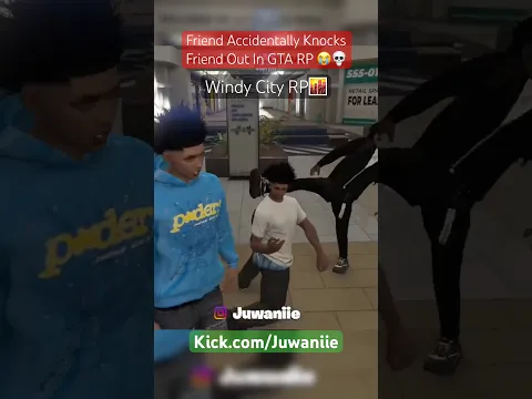 Friend Accidentally Knocks Out His Own Homie in GTA RP 😭💀 (Windy City RP)