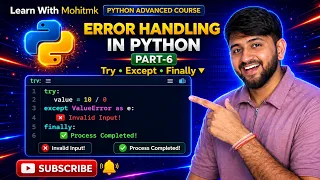Stop Your Python Errors Master Error Handling in Python Try Except Finally Advanced