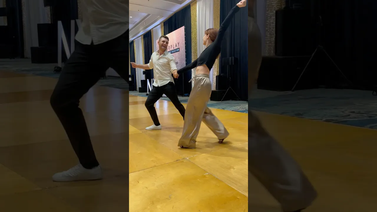 Feeling the flow🌀 #improv #westcoastswing Xander & Chantelle