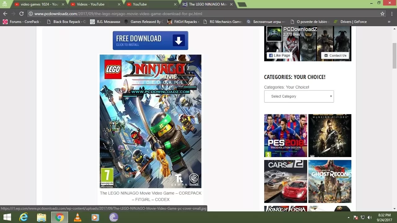 How to download the lego ninjago video game for pc (2017). 