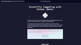 Learn String Manipulation Scientific Computing with Python freeCodeCamp Cert Steps 1-10