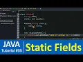 Java Tutorial - static Fields in Java Class Examples