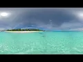 Maldive Paradise. Tropical Beach Relaxation. 360 video in 16K.