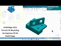 Solid Edge 2023 Tutorial - 3D Modeling for beginner EP 38