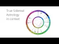 True Sidereal Astrology in context