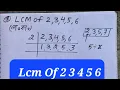 Lcm Of 2 3 4 5 6 In Hindi Lcm Kaise Nikale Lcm Lcm And Hcf How To Find Lcm