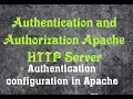 Authentication and Authorization - Apache HTTP Server in Linux