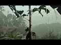 (No Ads) Real Heavy Rain & Powerful Thunder in a Mountain Village 🌧️ | Deep Sleep
