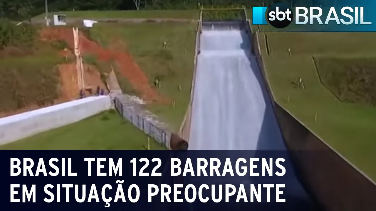 Brasil tem 122 barragens em situação preocupante | SBT Brasil (04/07/23)