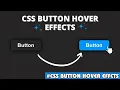 How to make CSS Button Hover Effect for Beginners using HTML CSS CSS Button Hover Effect