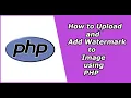 How to Dynamically Add Watermark to Image using PHP How To Apply Watermark to an Image Only PHP