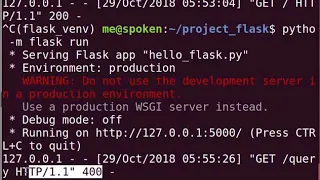 Request Response Cycle in a Flask Web App - English
