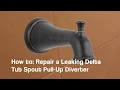 How To Repair a Leaking Delta Tub Spout Pull-Up Diverter for cheap