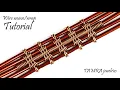 Wire weaving wrapping tutorial for beginners with 5 base wires Star weave pattern tutorial