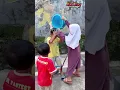 AZKA DI SIRAM AIR SAMA TEPUNG SAAT ULTAH😁🙏 #viral #comedy #azka #trending #miholstory #funny