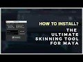How to Install - VN SKIN TOOLS The Ultimate Skinning tool for Maya