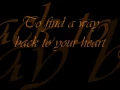 Download Lagu Backstreet boys Back to your heart (lyrics)