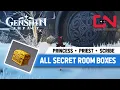 Genshin Impact Princess Box Priest Box Scribe Box locations - How to unlock SECRET ROOM Gate