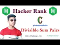 Divisible sum pairs in c program Hacker Rank Algorithms Solution Problem Solve - 14 Arman