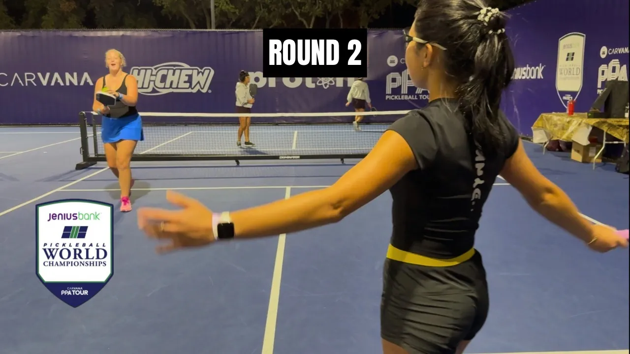 DECIDING GAME 3 // this ending was tuff // 4.5 Women’s // PPA Worlds 2025 // Round 2