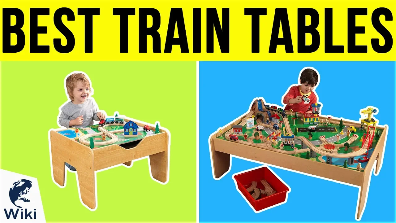 KidKraft - City Explorer's Train Set And Activity Table
