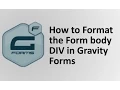 How to style the body area in Gravity Forms