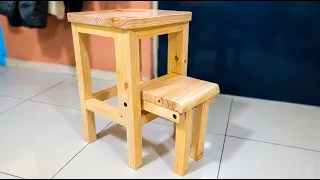 BANCA ESCALERA DE MADERA: Acoplando Paso A Una Banca CARPINTERIA FACIL MANUAL SIN MAQUINAS #diy