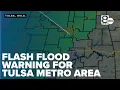 Broadcast Version KTUL First Warning Radar Flash flood warning for Tulsa metro area