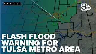 Broadcast Version KTUL First Warning Radar Flash flood warning for Tulsa metro area