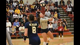 VB Highlights - Marian Falls To IWU In Crossroads Championship