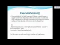 ExecuteScalar and ExecuteNonQuery Methods in ADO Net