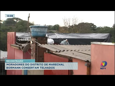 Chuva com granizo danifica cerca de 300 residências na Área Sul de Chapecó