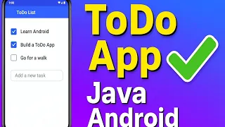 To-Do List app in java android studio android development