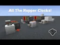 How to Build All the Redstone Hopper Clocks 1 19 Minecraft Tutorial