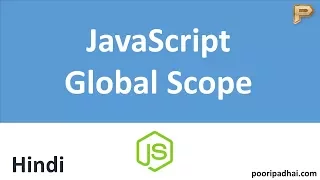 JavaScript Global Scope - Hindi