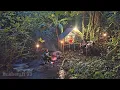 Lagu Menjelajahi hutan, mencari jamur kuping dan bunga pisang, berkemah di tepi sungai