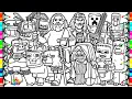 MINECRAFT Movie New Coloring Pages How to Color Minecraft Characters NCS