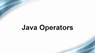 Selenium Java Webdriver - Java Operators