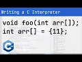 Incomplete array types - Writing a C interpreter