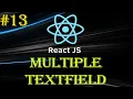 React Tutorial Multiple Input Field Example Input onChange Event Beginner to Advance Serie
