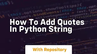 how to add quotes in python string
