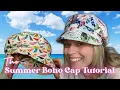The Summer Boho Cap tutorial How to use lighter fabrics for our popular sewing pattern
