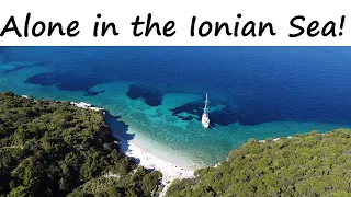 Sailing the Ionian islands with no other boats! Best beaches on Ithaca – Off season Greece (Ep 16)